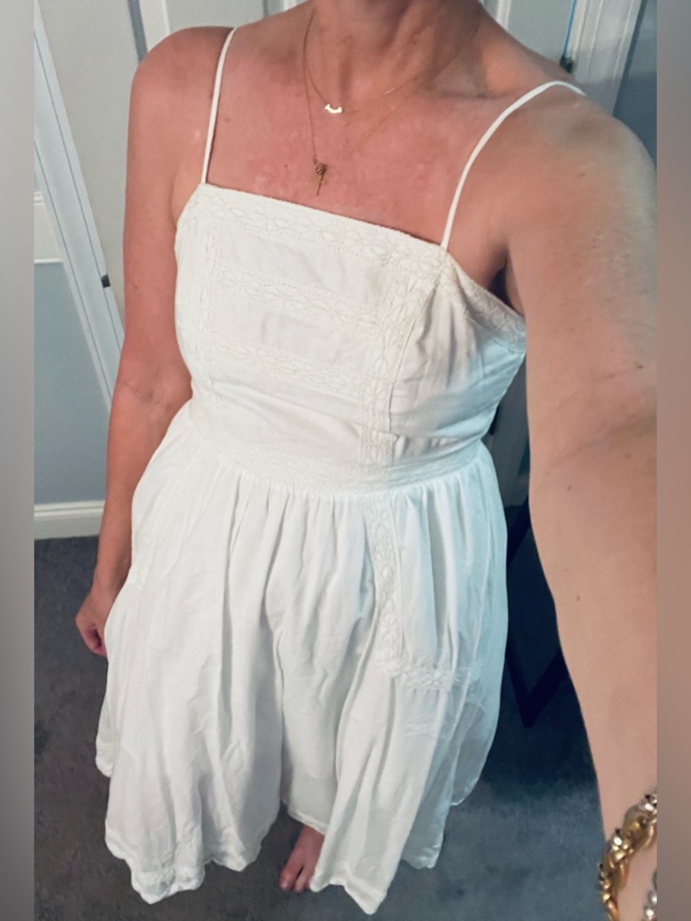 bp White Lace Sundress